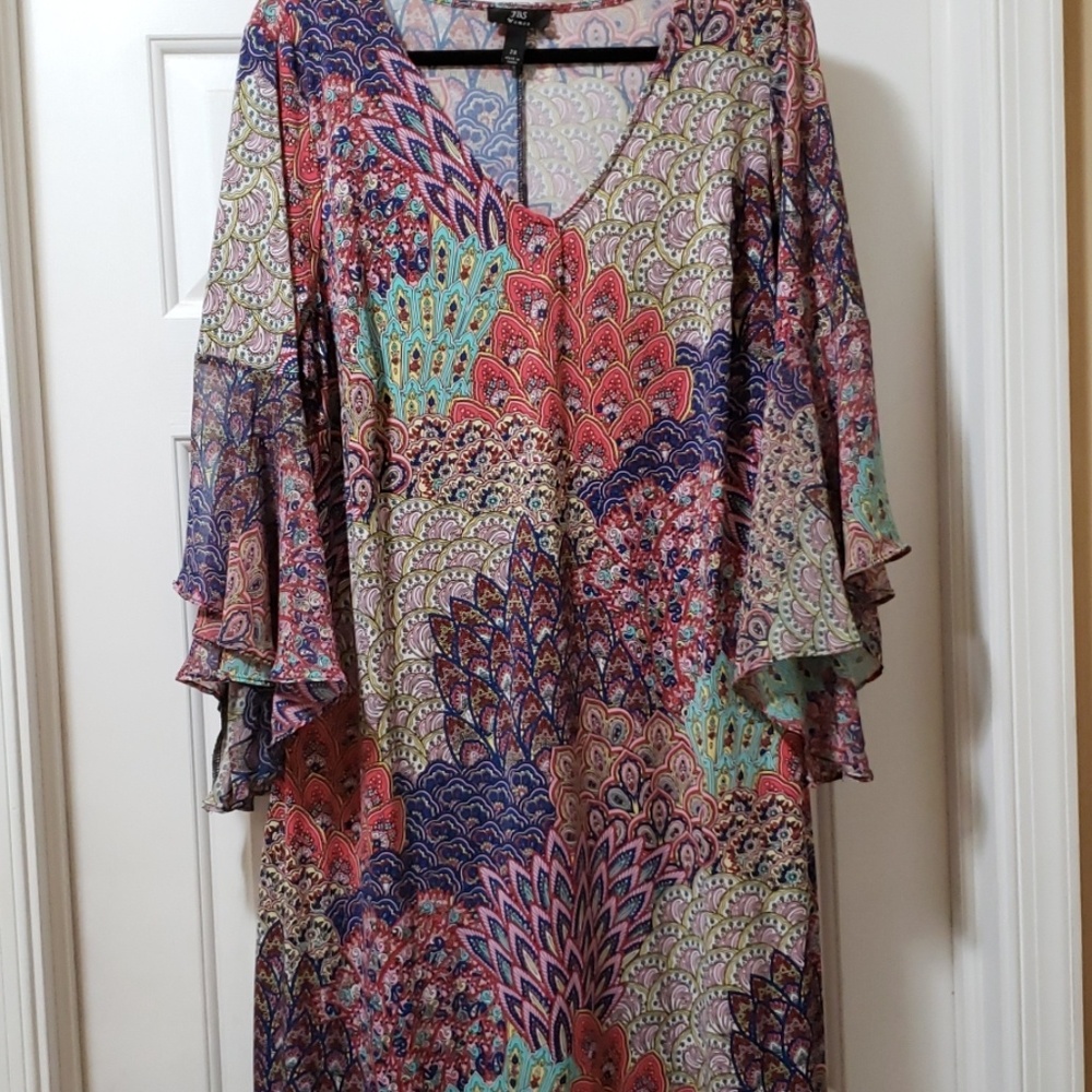 Pheasant sleeve dress